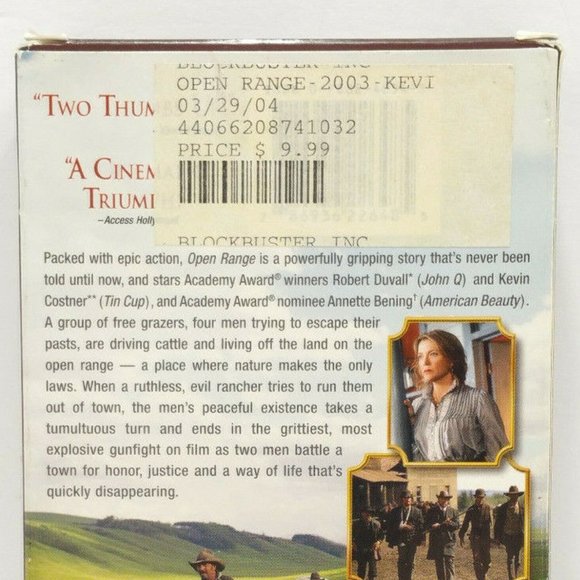 Open Range (VHS, 2004) 4987E1M - Picture 5 of 9